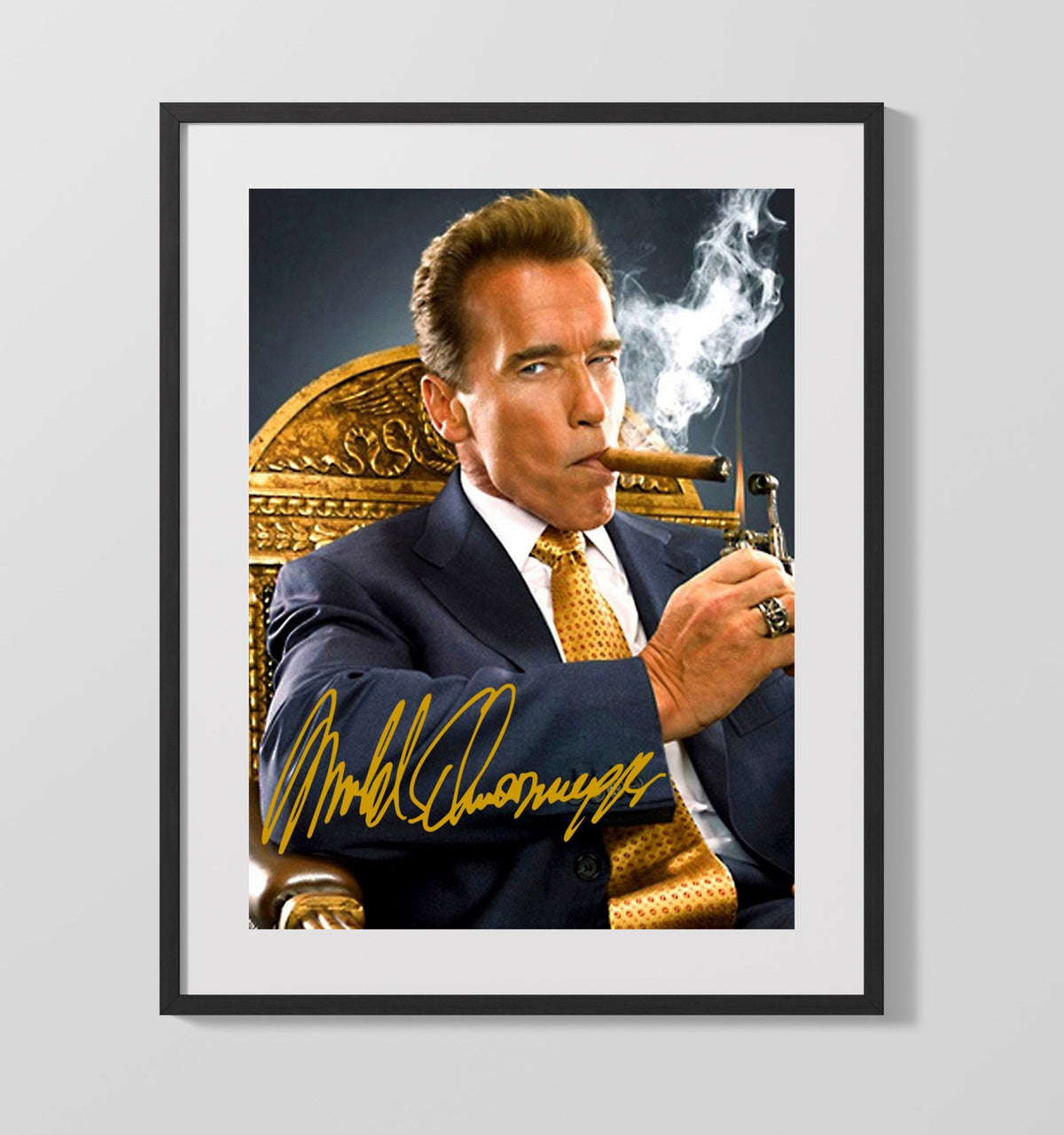 Arnold Schwarzenegger - Terminator Black Jacket - Movies Framed Print