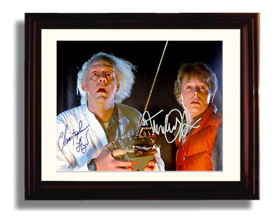 Back to the Future - Michael J. Fox - Marty McFly - Time device shock moment movie wall art 8x10 Beveled Frame
