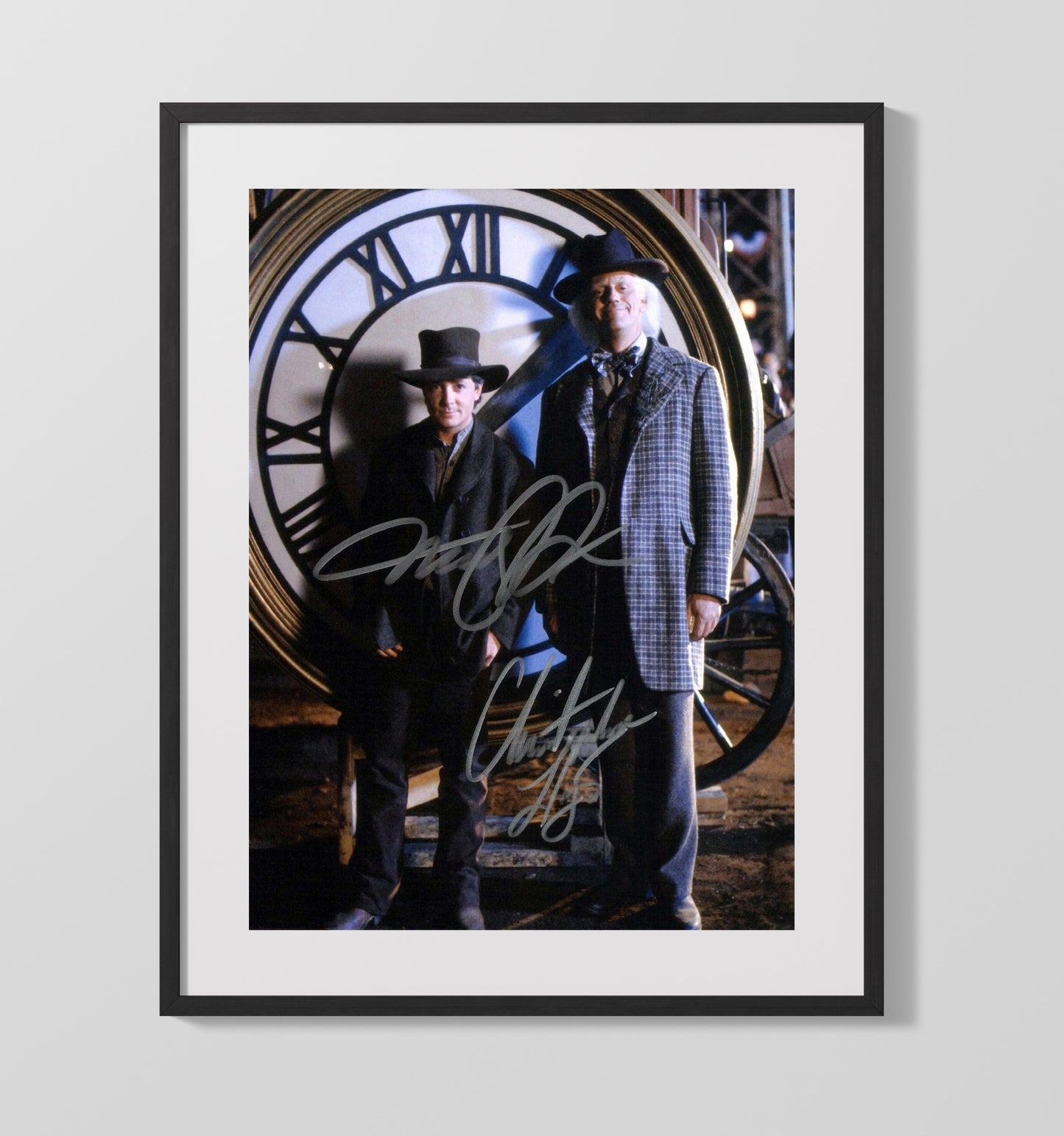 Back to the Future - Michael J. Fox Christopher Lloyd Time Travel Duo movie wall art 16x20 Gallery Frame