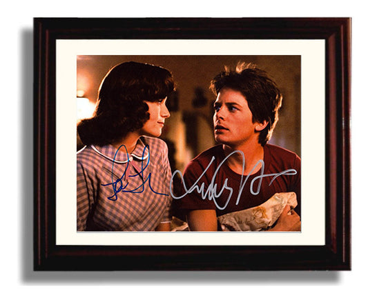 Back to the Future - Michael J. Fox - Marty McFly - Lea Thompson - Lorraine Baines - Bedroom scene movie wall art 8x10 Beveled Frame