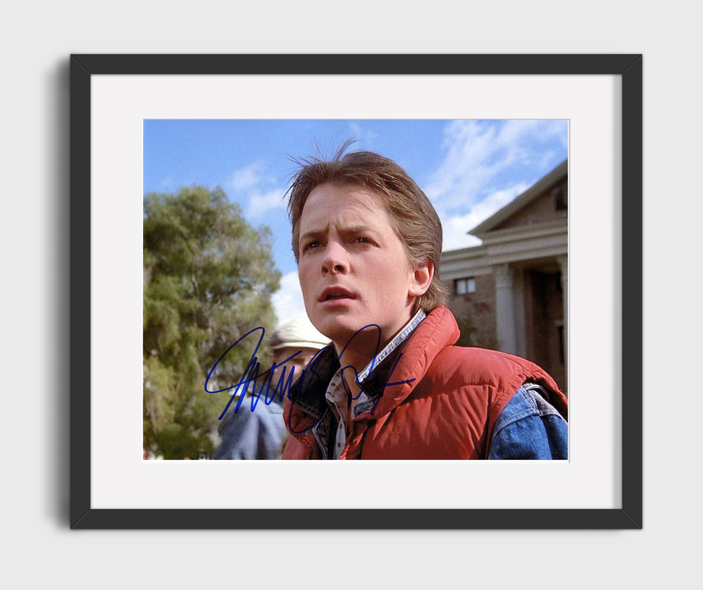 Back to the Future - Michael J Fox - Marty McFly - Red vest Vintage Movie Wall Art - 16x20 Gallery Frame movie decor