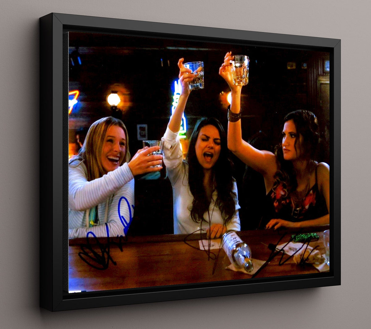 Bad Moms - Mila Kunis - Amy Mitchell - Wild night toast movie wall art 16x20 Gallery Frame