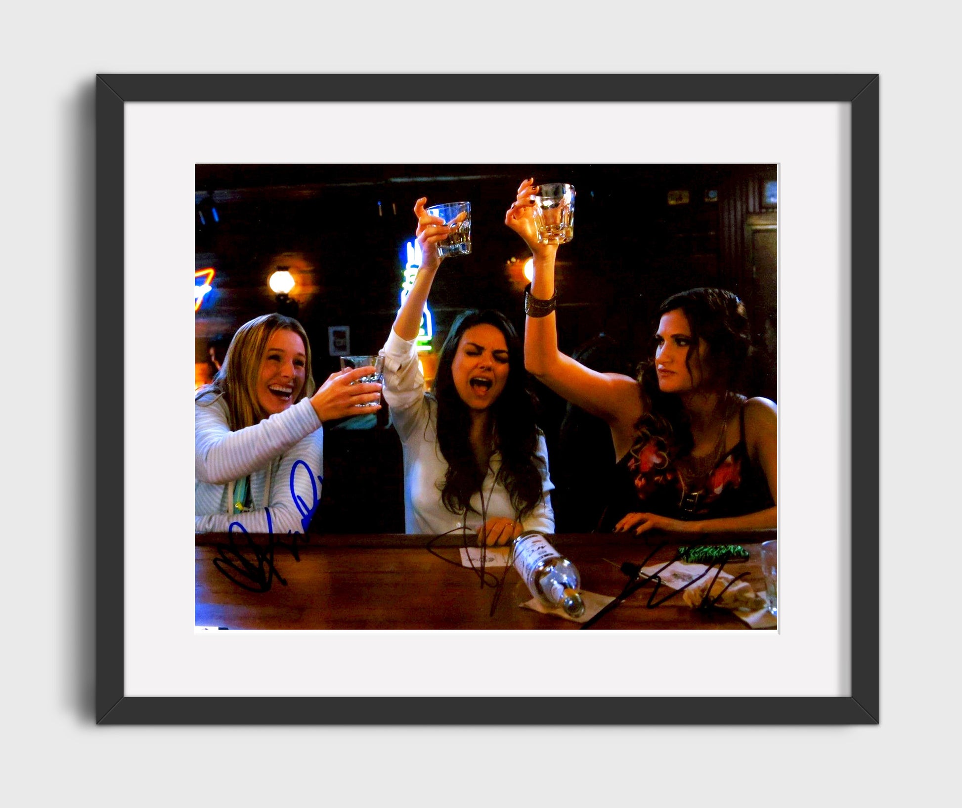 Bad Moms - Mila Kunis - Amy Mitchell - Wild night toast Vintage Movie Wall Art - 16x20 Gallery Frame movie decor