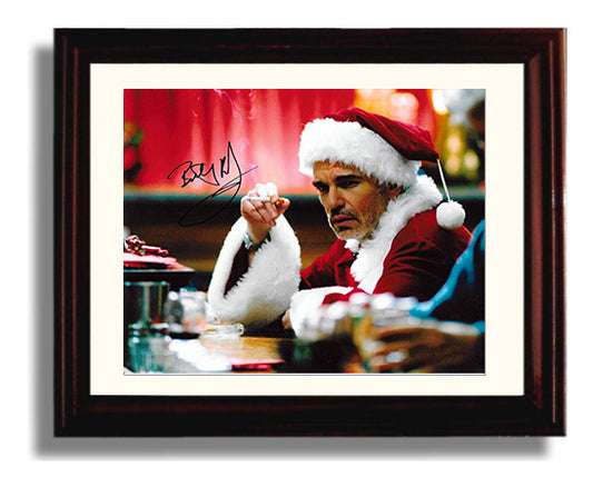 Bad Santa - Billy Bob Thornton - Willie T. Soke - Barstool drunk stare movie wall art 8x10 Beveled Frame