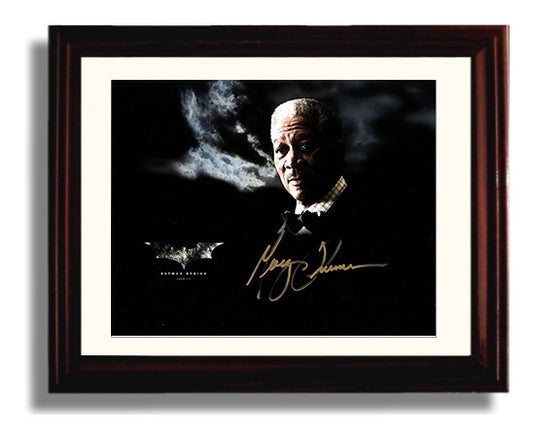 Batman Begins - Morgan Freeman - Lucius Fox - Suit and bow tie with smoke movie wall art 8x10 Beveled Frame
