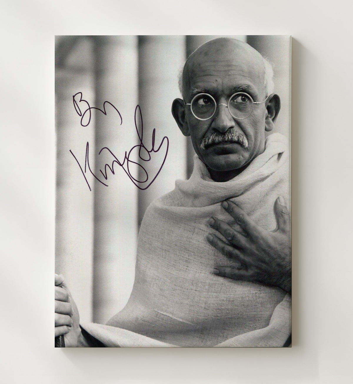 Ben Kingsley - Gandhi Mahatma Gandhi Leadership movie wall art 20x24 Canvas