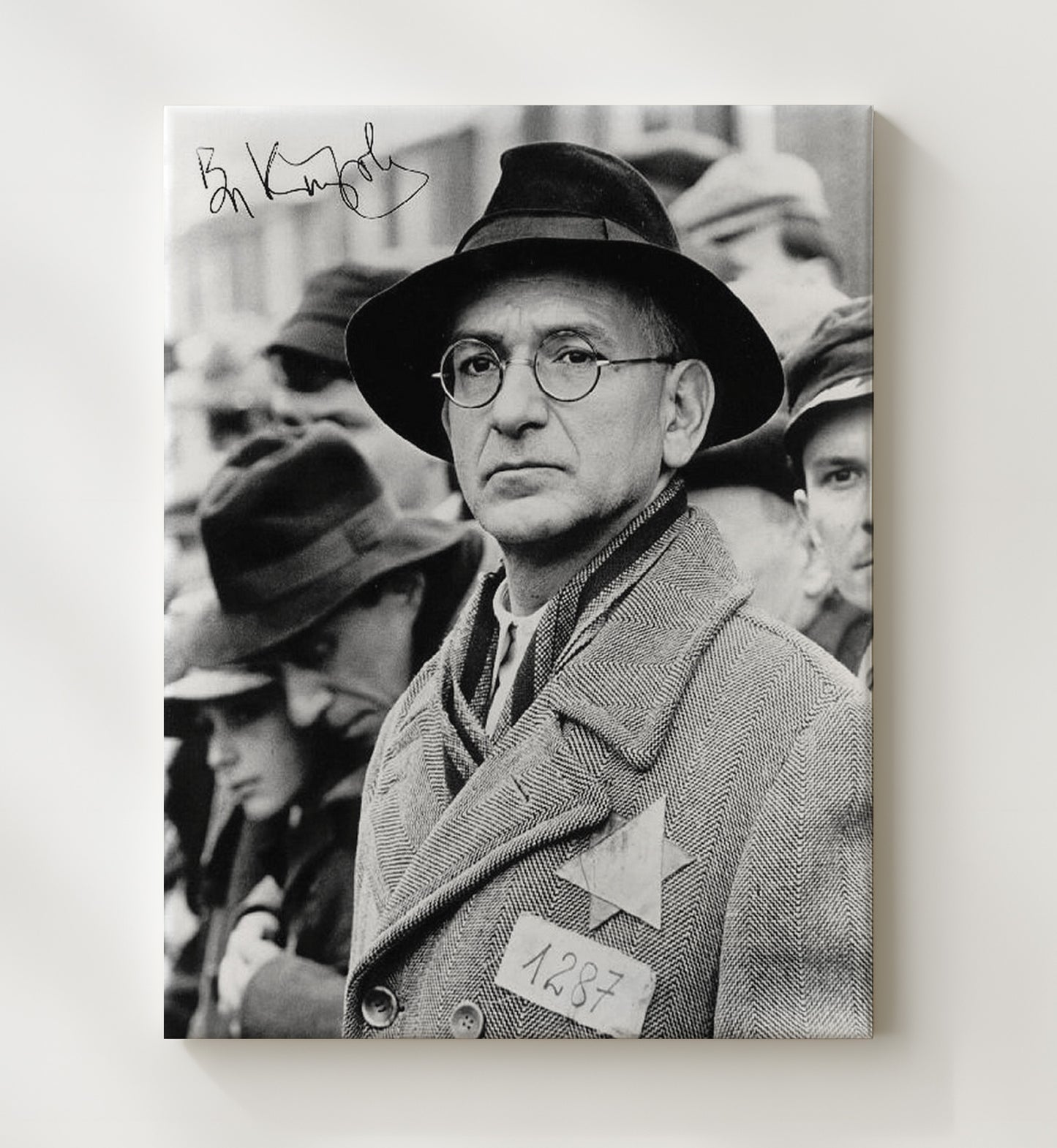 Ben Kingsley - Schindlers List Itzhak Stern Vintage Movie Wall Art - 20x24 Canvas movie decor
