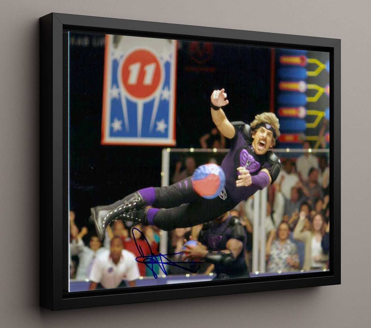 Ben Stiller - Dodgeball - Dodge Duck Dip and Dive movie wall art 16x20 Framed Canvas