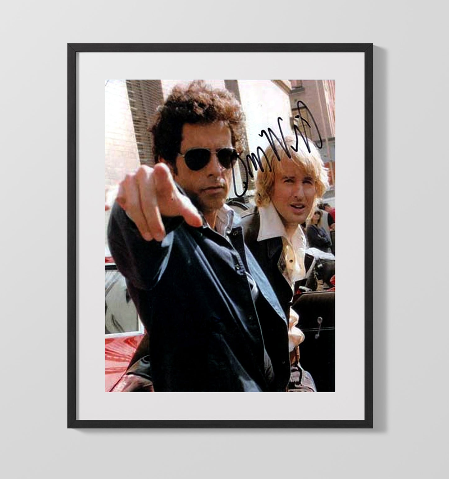 Ben Stiller and Owen Wilson - Starsky and Hutch Detective Partners Vintage Movie Wall Art - 16x20 Gallery Frame movie decor
