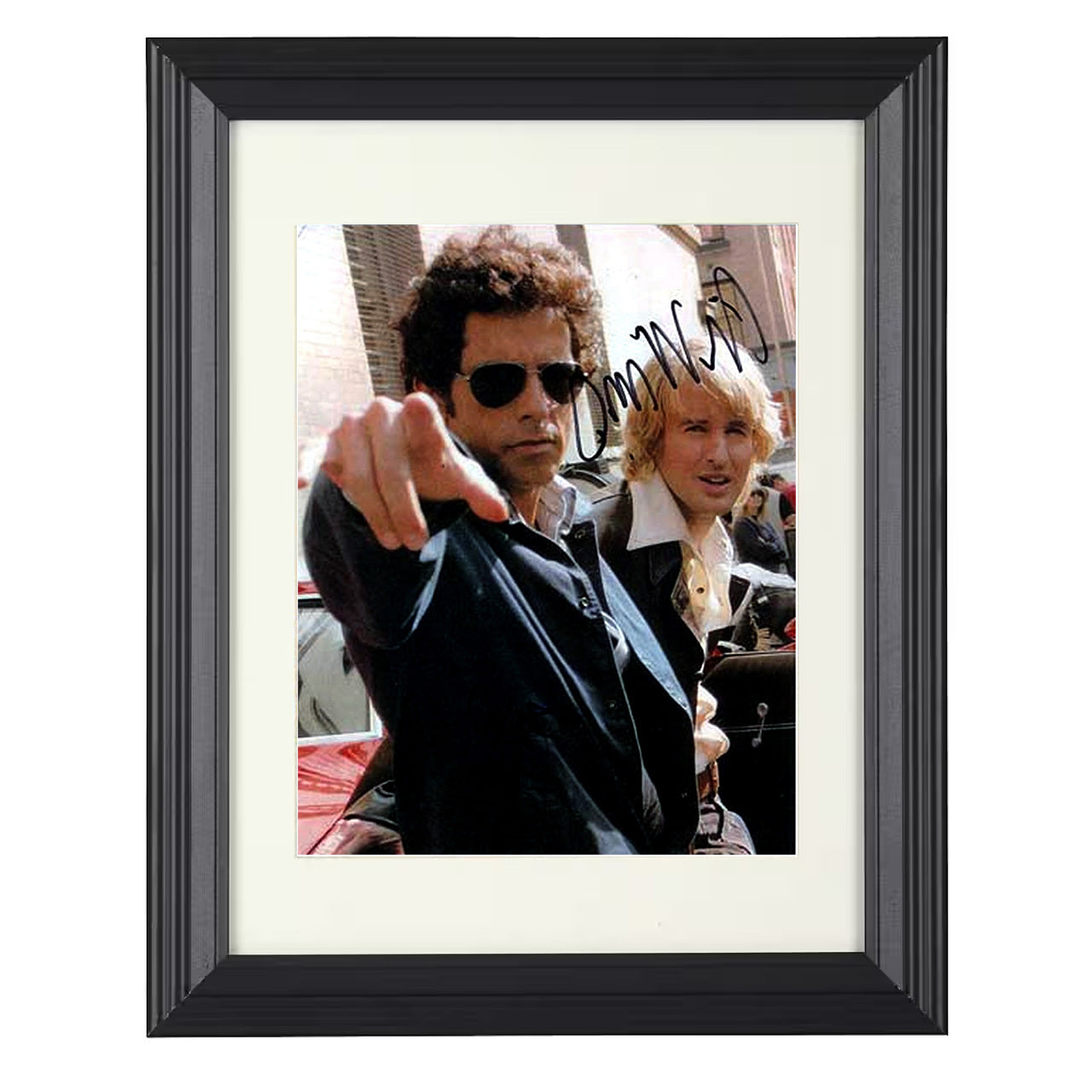 Ben Stiller and Owen Wilson – Starsky and Hutch – 8x10 black beveled framed movie wall art