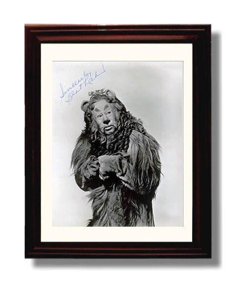 Bert Lahr - The Wizard of Oz Cowardly Lion Costume movie wall art 8x10 Beveled Frame