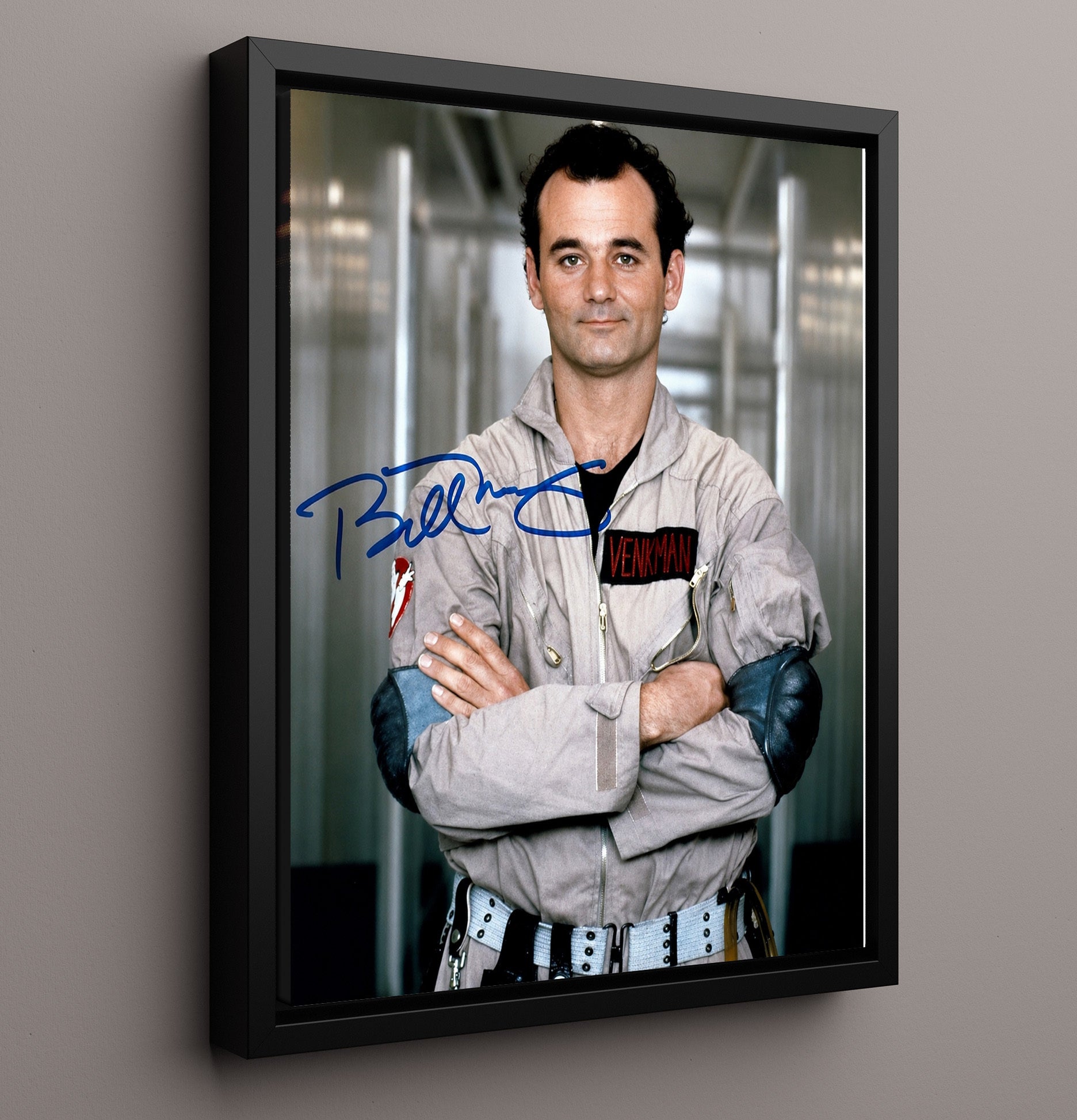 Bill Murray - Ghostbusters Dr. Peter Venkman Ghostbuster Uniform movie wall art 16x20 Framed Canvas