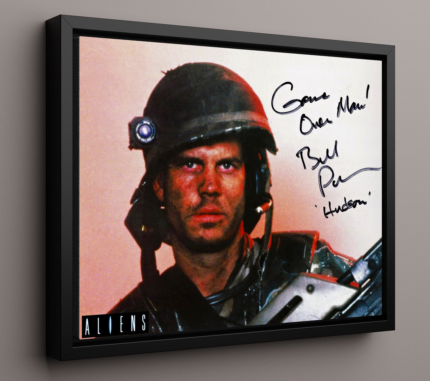 Bill Paxton - Aliens - Game Over Man movie wall art 16x20 Framed Canvas