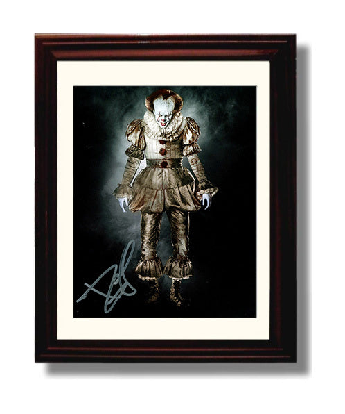 Bill Skarsgard - It Pennywise the Dancing Clown Full Costume movie wall art 8x10 Beveled Frame