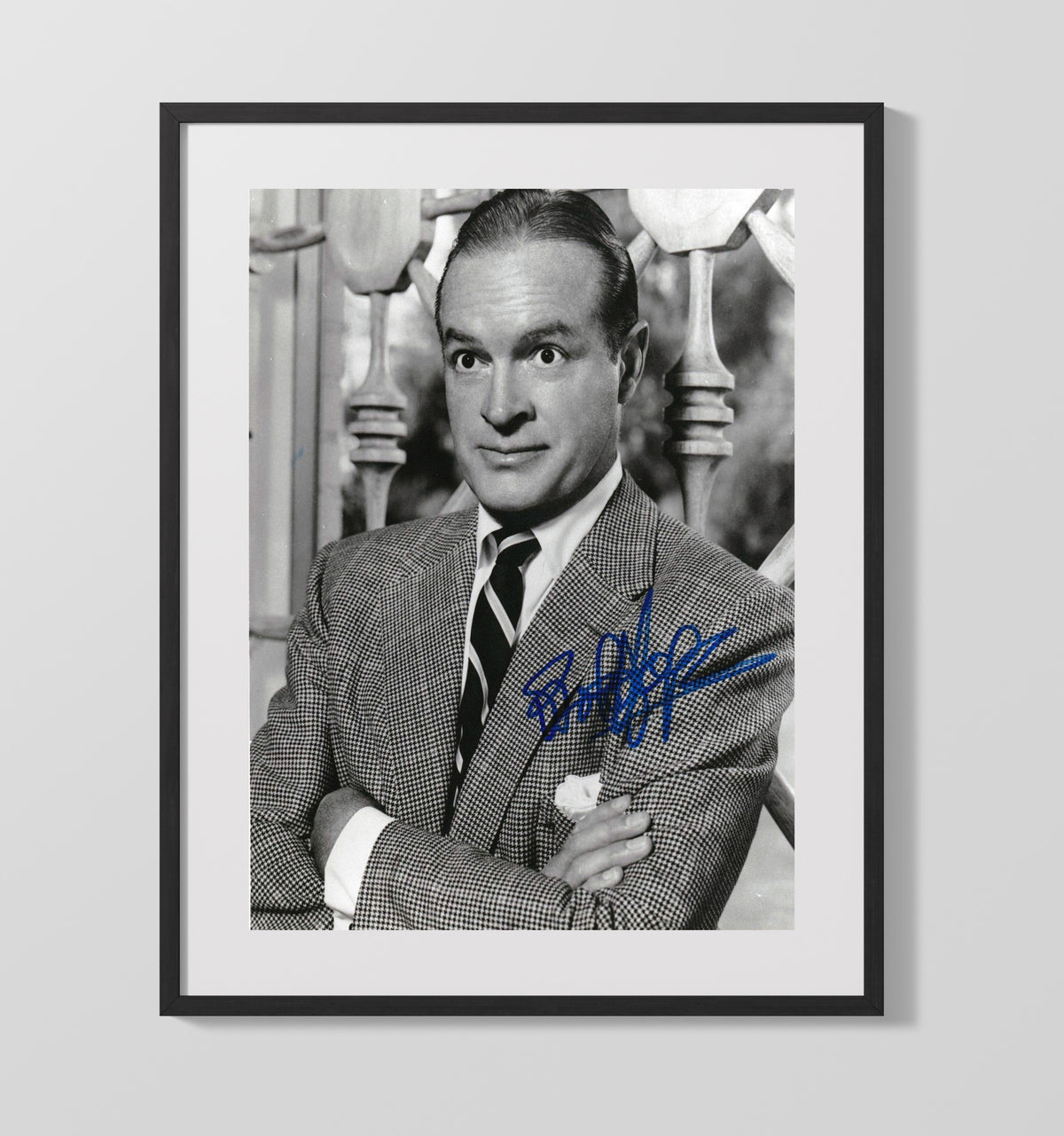 Bob Hope - Classic Hollywood Comedian Suit and Tie Studio Image movie wall art 16x20 Gallery Frame