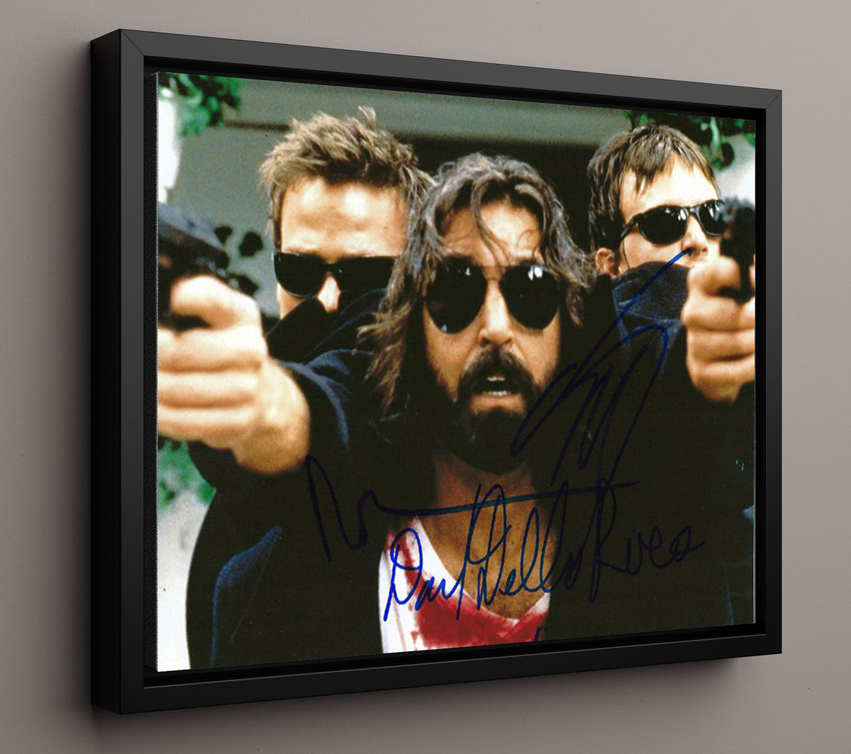 Boondock Saints Cast - The Boondock Saints - Saints With Guns movie wall art 16x20 Framed Canvas