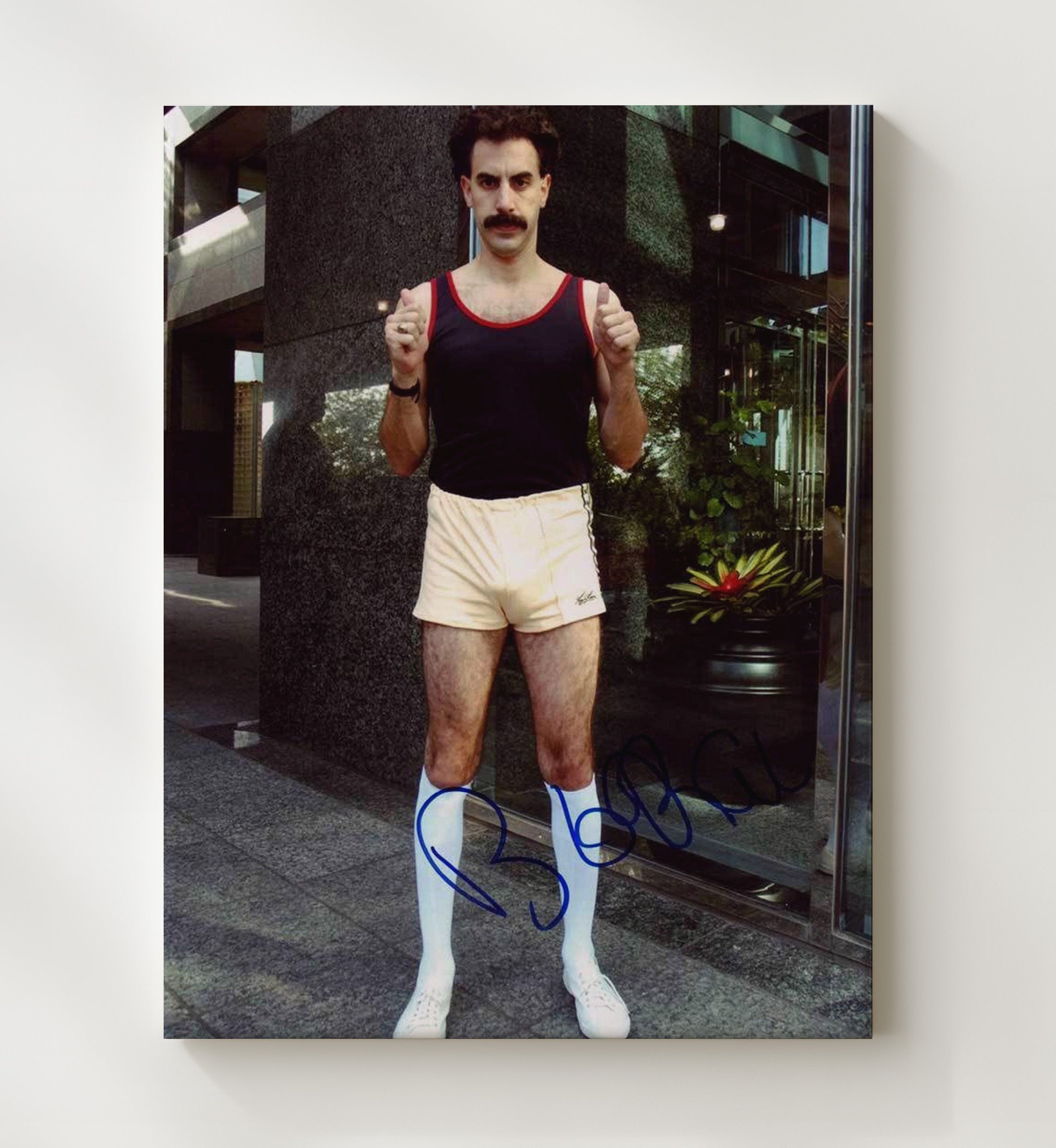 Borat - Sacha Baron Cohen - Borat - Thumbs Up movie wall art 20x24 Canvas