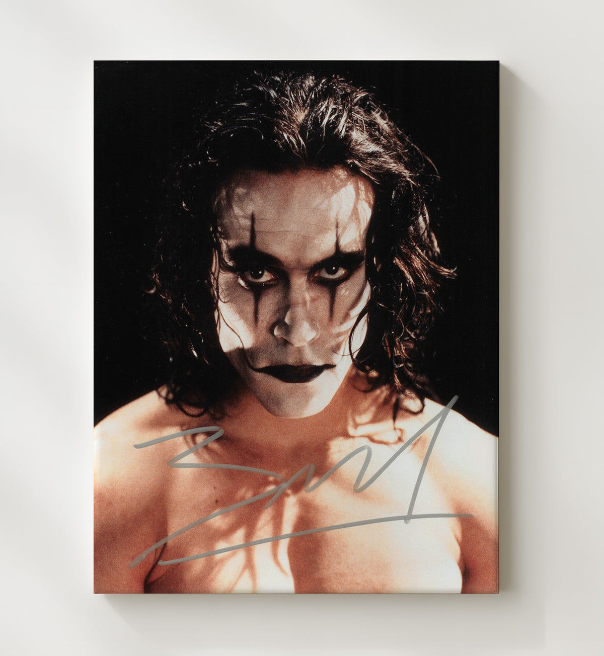 Brandon Lee - The Crow Eric Draven Gothic Makeup Close-Up movie wall art 20x24 Canvas