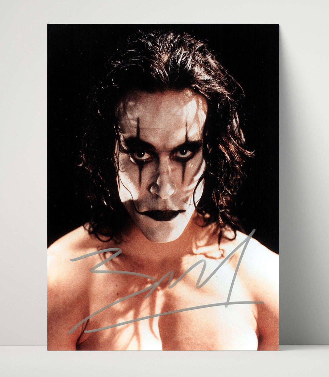 Brandon Lee - The Crow Eric Draven Gothic Makeup Close-Up Vintage Movie Wall Art - 16x20 Unframed Print movie decor