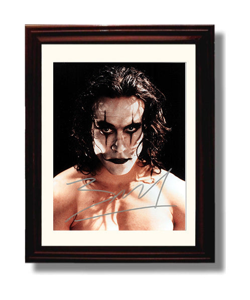 Brandon Lee - The Crow Eric Draven Gothic Makeup Close-Up movie wall art 8x10 Beveled Frame