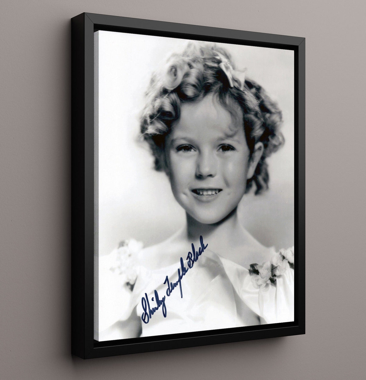Bright Eyes - Shirley Temple - Shirley Blake - Childhood Studio Photograph movie wall art 16x20 Gallery Frame