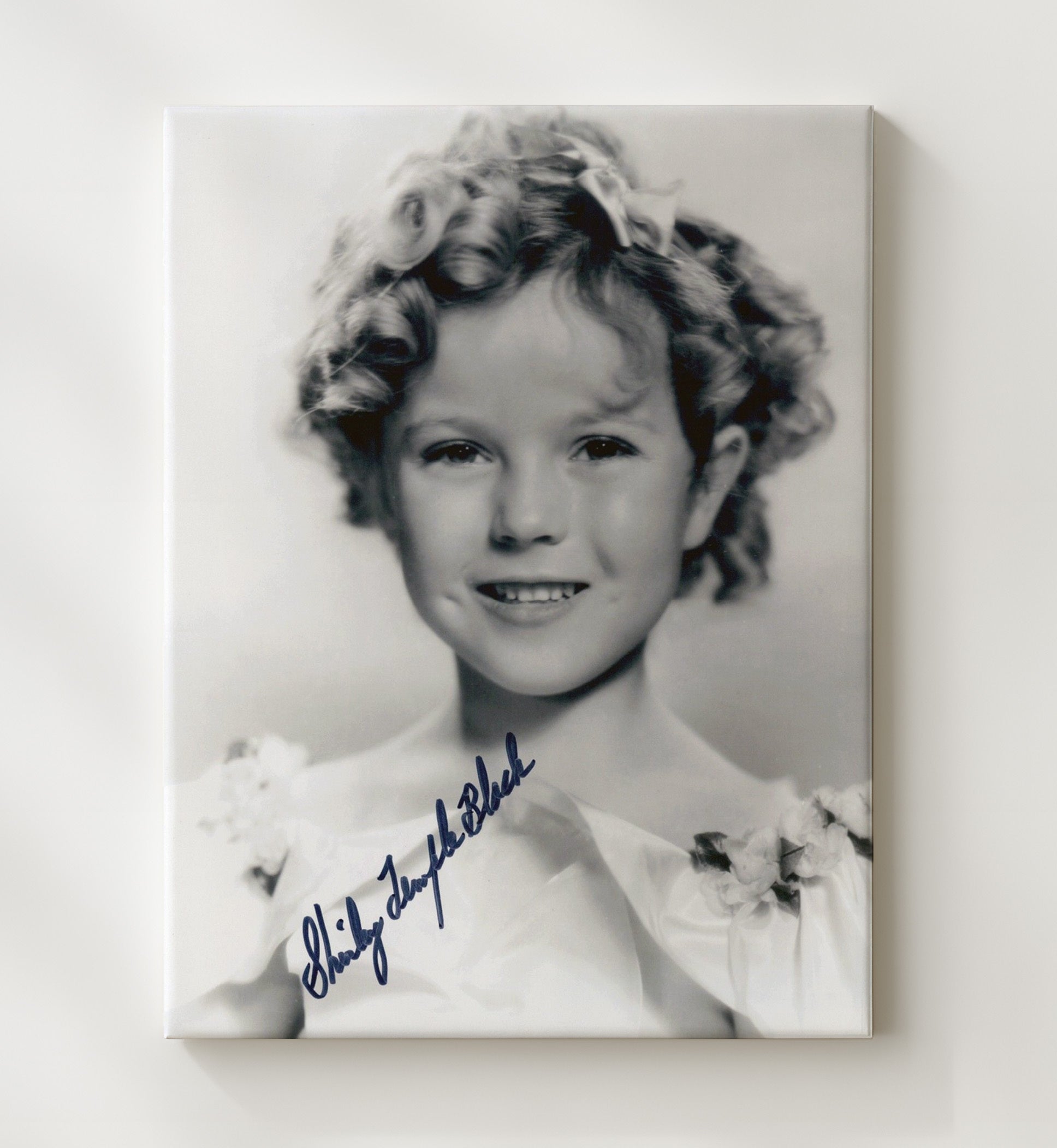 Bright Eyes - Shirley Temple - Shirley BlakeChildhood Studio Portrait Vintage Movie Wall Art - 20x24 Canvas movie decor