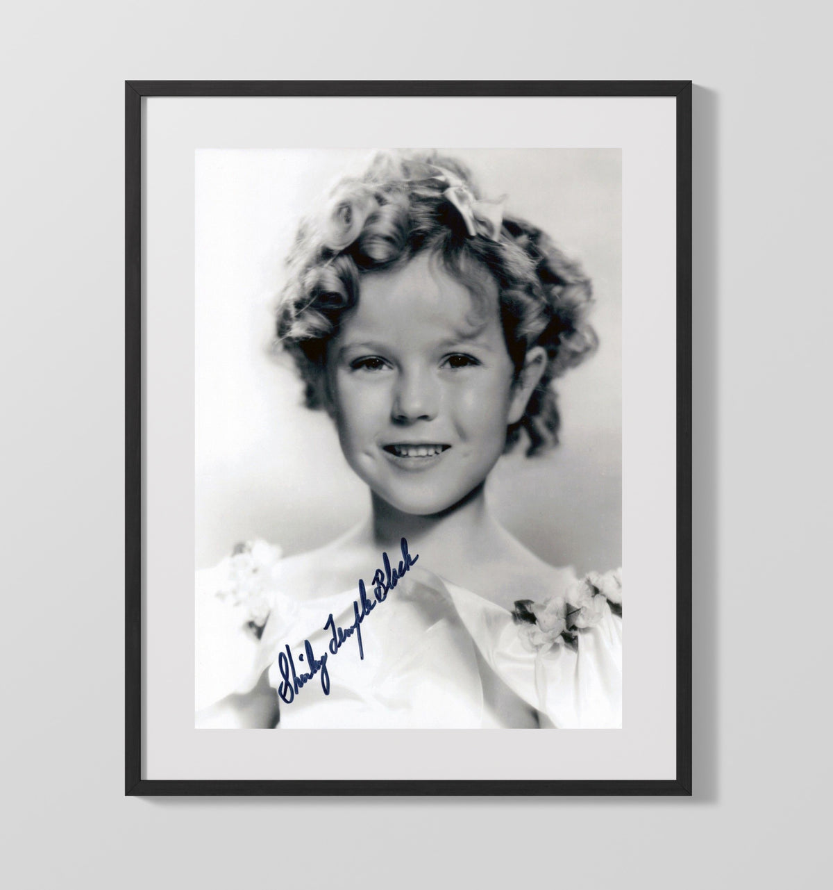 Bright Eyes - Shirley Temple - Shirley Blake - Childhood Studio Photograph movie wall art 16x20 Gallery Frame