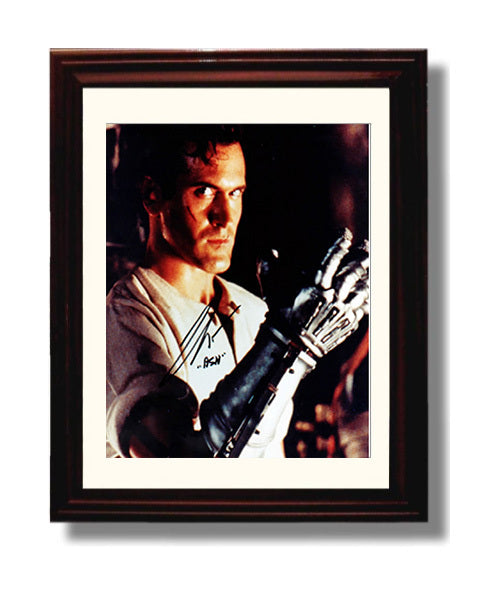 Bruce Campbell - Army of Darkness movie wall art 8x10 Beveled Frame
