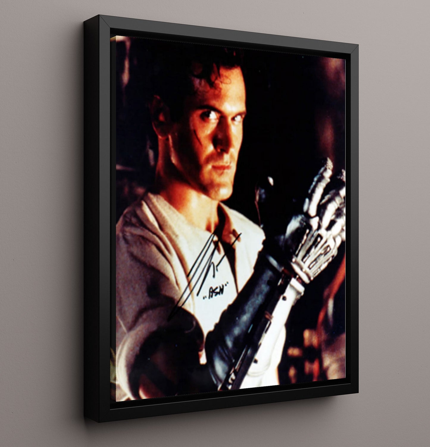 Bruce Campbell - Army of Darkness movie wall art 16x20 Framed Canvas