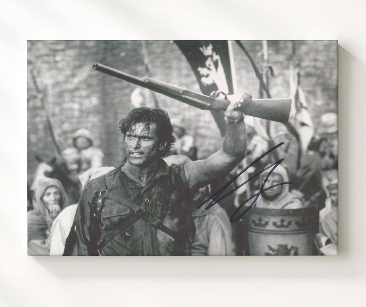 Bruce Campbell - Army of Darkness - Groovy Hero Vintage Movie Wall Art - 20x24 Canvas movie decor