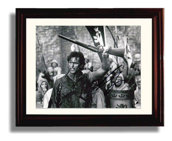 Bruce Campbell - Army of Darkness - Groovy Hero Vintage Movie Wall Art - 8x10 Beveled Frame movie decor