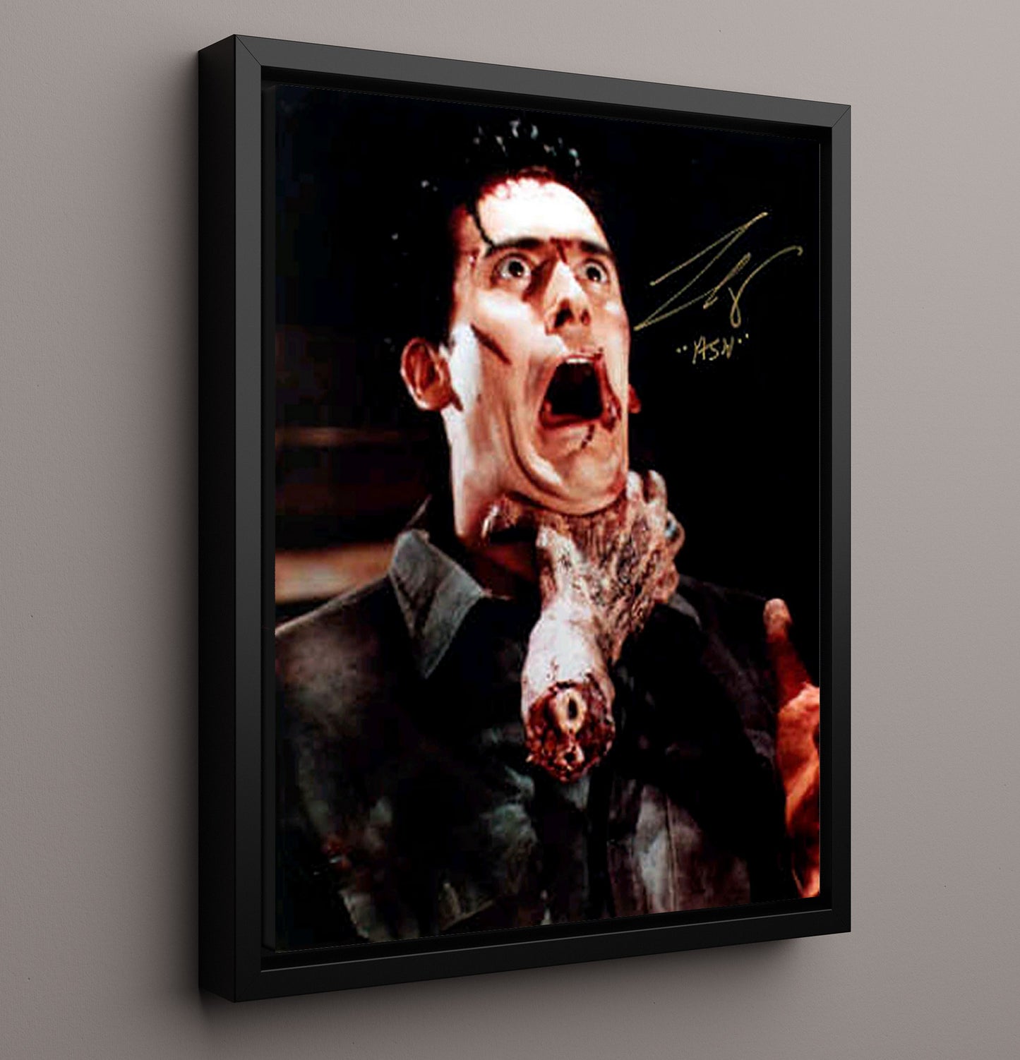 Bruce Campbell - Ash vs. Hand Vintage Movie Wall Art - 16x20 Framed Canvas movie decor