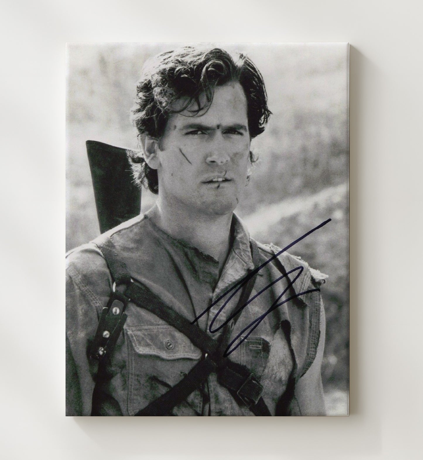 Bruce Campbell - Evil Dead Ash Williams Post-Battle Survivor movie wall art 20x24 Canvas