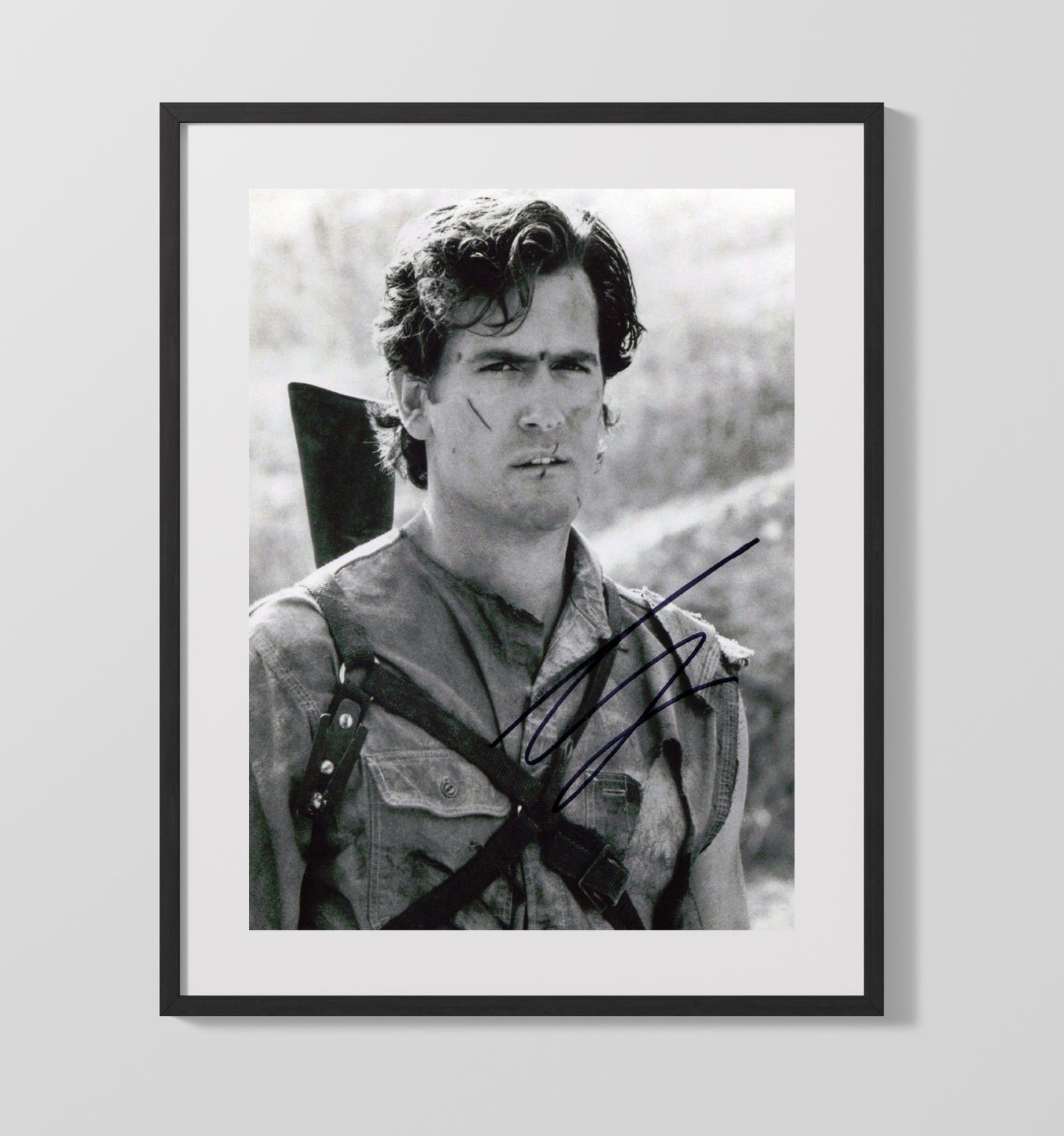 Bruce Campbell - Evil Dead Ash Williams Post-Battle Survivor movie wall art 16x20 Gallery Frame