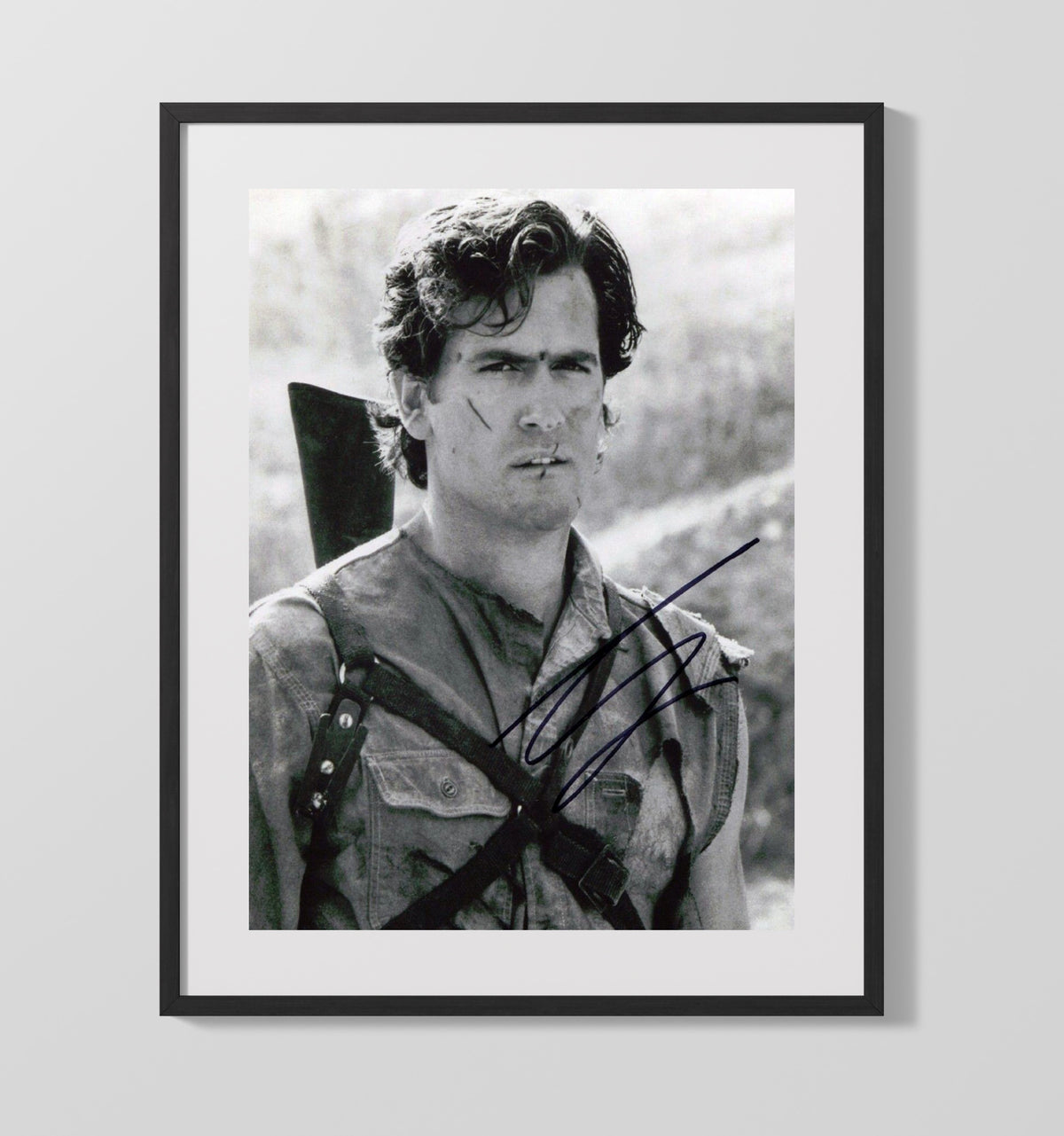 Bruce Campbell - Evil Dead Ash Williams Post-Battle Survivor movie wall art 16x20 Gallery Frame