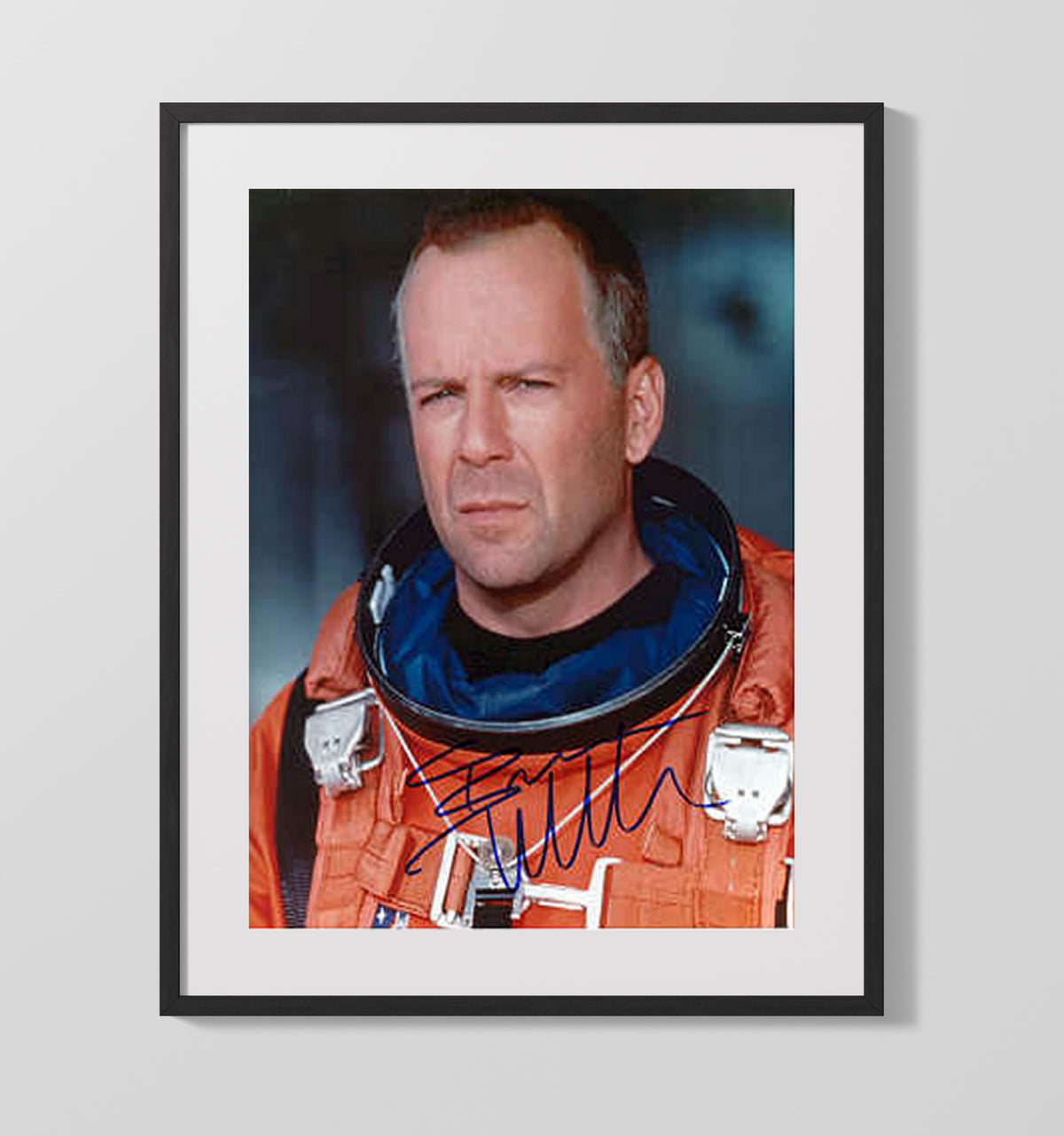Bruce Willis - Armageddon Astronaut Flight Suit movie wall art 16x20 Gallery Frame