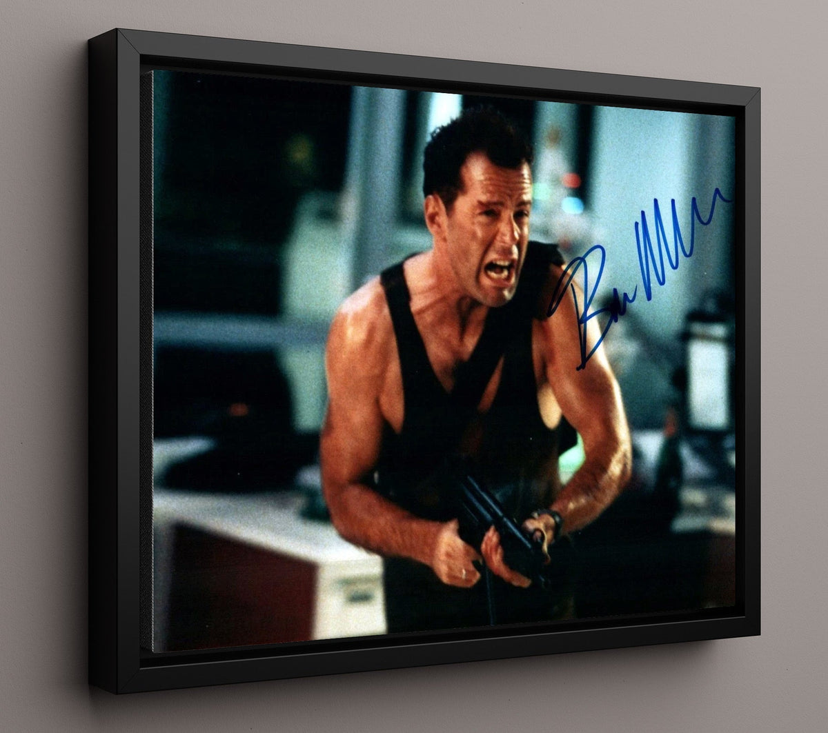 Bruce Willis - Die Hard - Yippee-Ki-Yay Hero- .jpg movie wall art 16x20 Gallery Frame