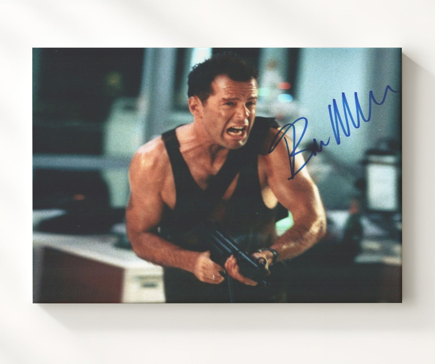 Bruce Willis - Die Hard - Yippee-Ki-Yay Hero- .jpg movie wall art 20x24 Canvas