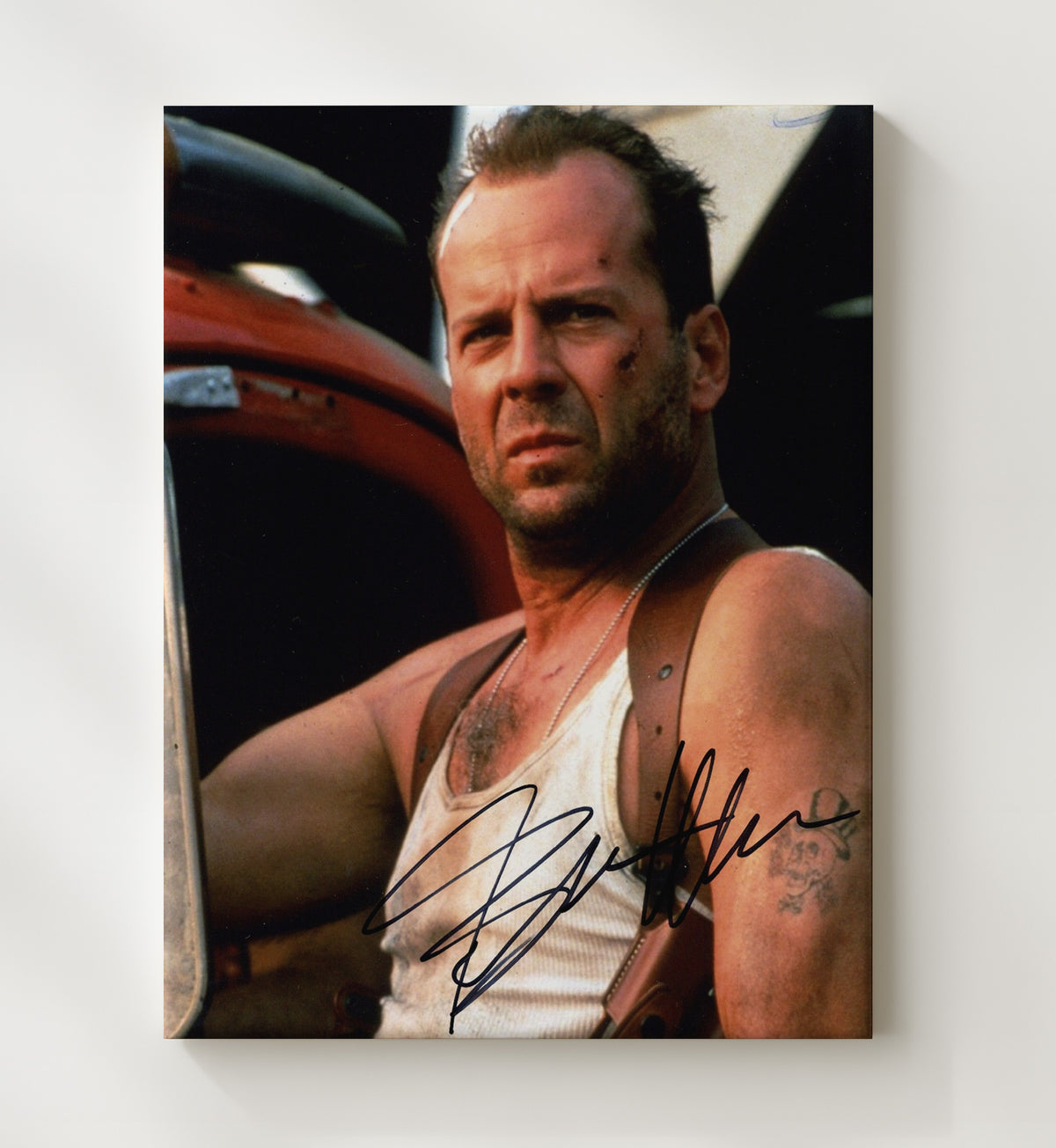 Bruce Willis - Die Hard Grit movie wall art 20x24 Canvas