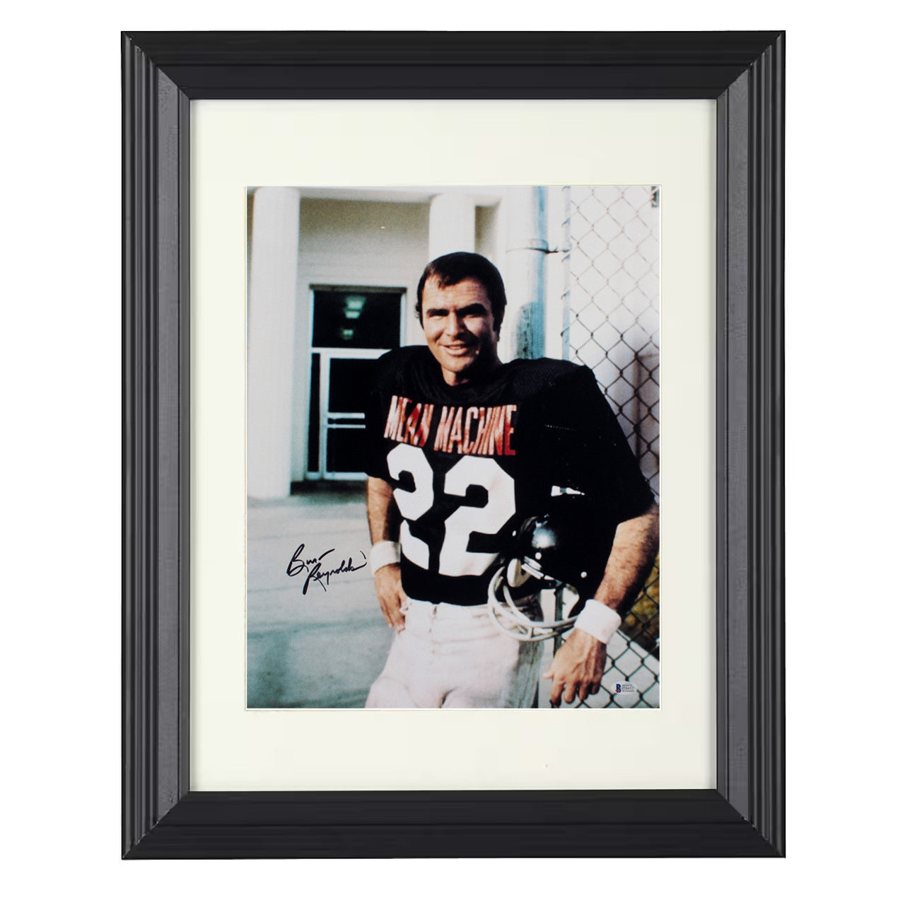 Burt Reynolds – The Longest Uniform Number 22 – 8x10 black beveled framed movie wall art