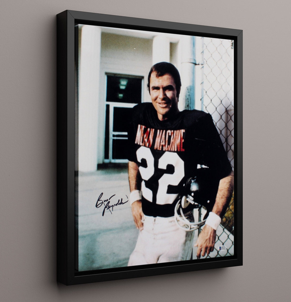 Burt Reynolds - The Longest Yard Paul Crewe Prison Football Uniform Number 22 movie wall art 16x20 Gallery Frame