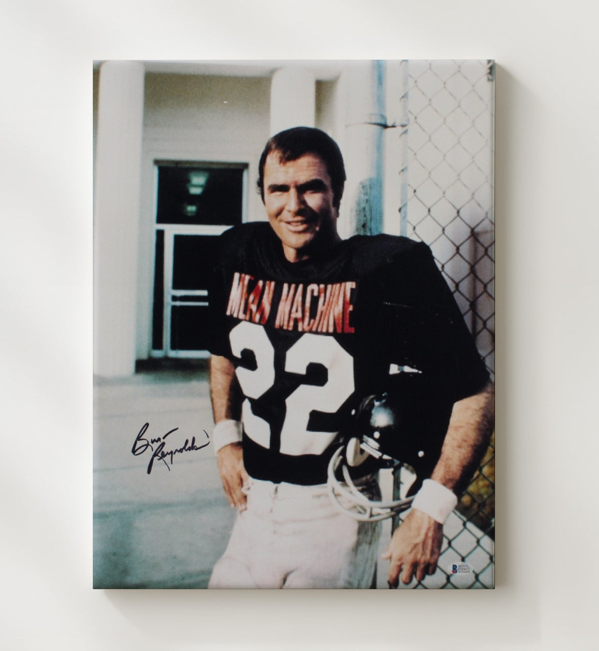 Burt Reynolds - The Longest Yard Paul Crewe Prison Football Uniform Number 22 movie wall art 8x10 Beveled Frame
