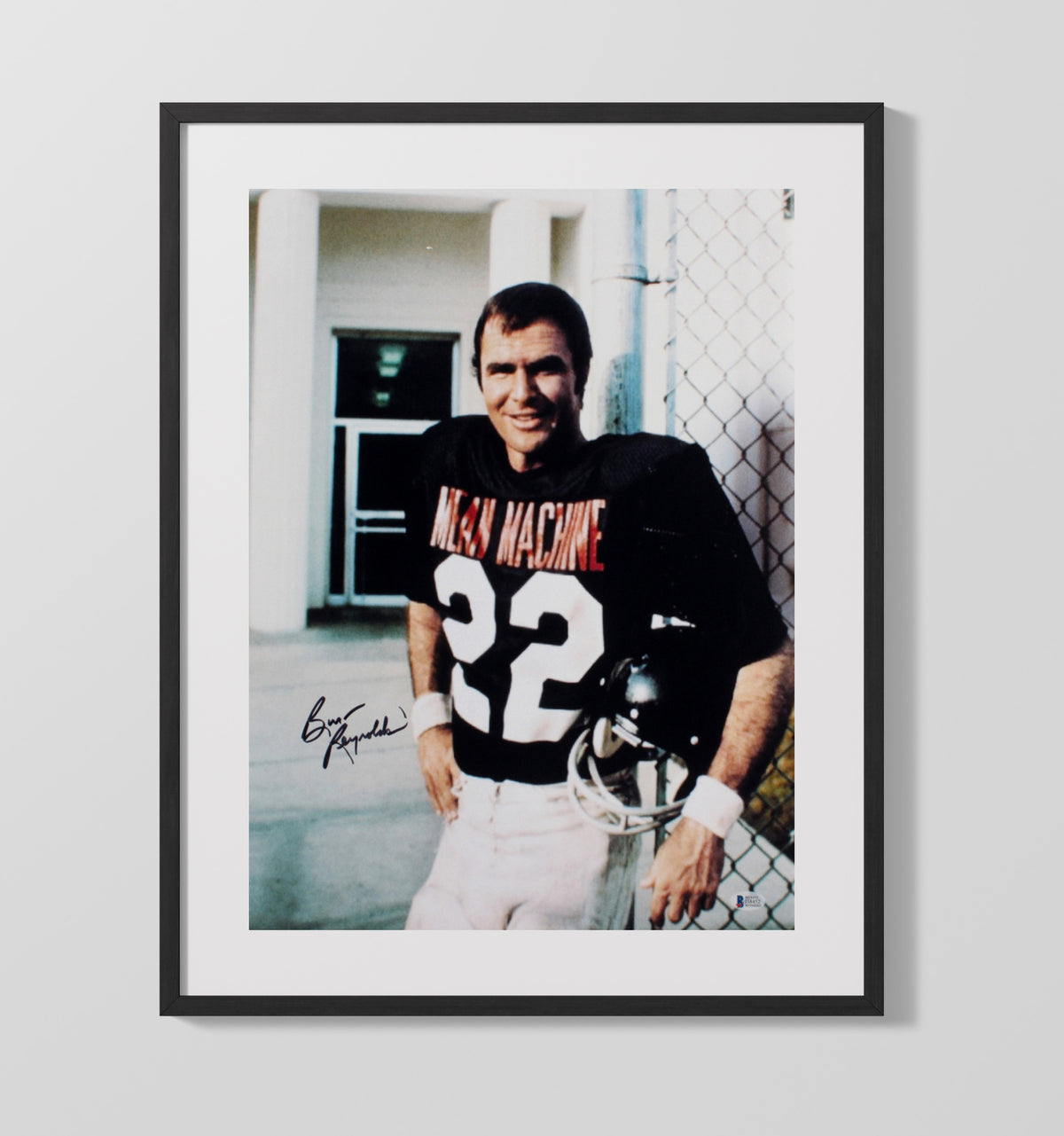 Burt Reynolds - The Longest Yard Paul Crewe Prison Football Uniform Number 22 movie wall art 16x20 Gallery Frame