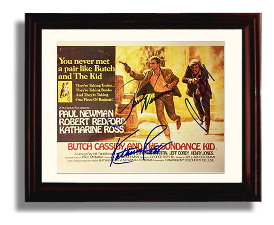 Butch Cassidy and the Sundance Kid - Paul Newman - Butch Cassidy - Dual gun charge movie wall art 8x10 Beveled Frame