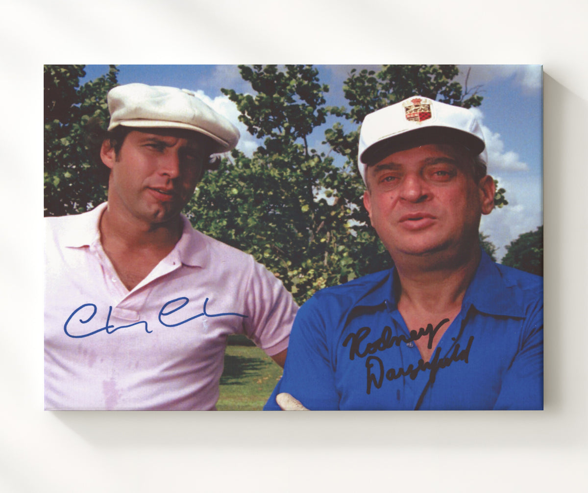 Caddyshack - Chevy Chase - Ty Webb - Golf course wisecrack pose movie wall art 20x24 Canvas