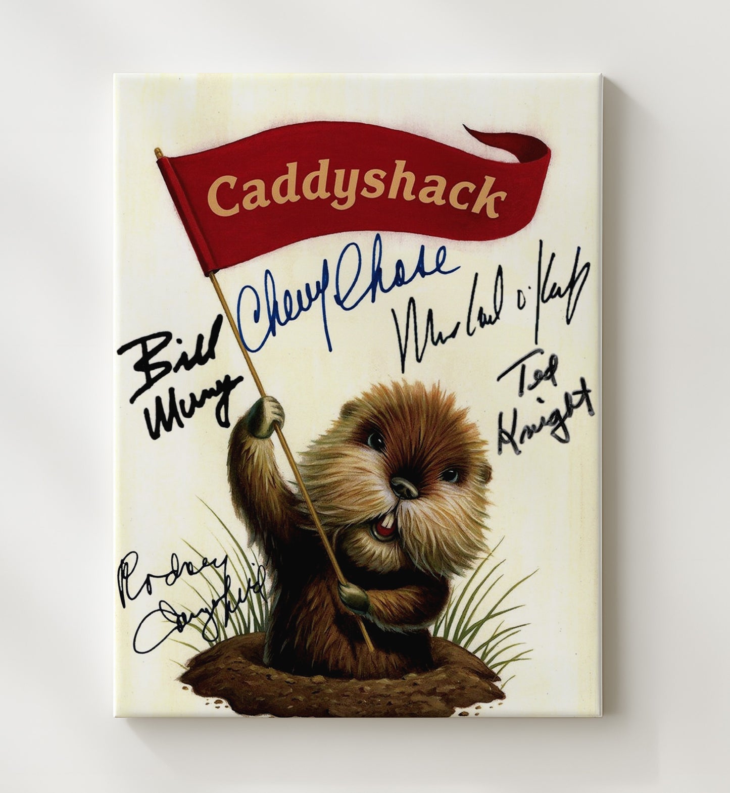 Caddyshack Cast - Golf Clubhouse Gopher Chaos Comedy Poster Vintage Movie Wall Art - 20x24 Canvas movie decor