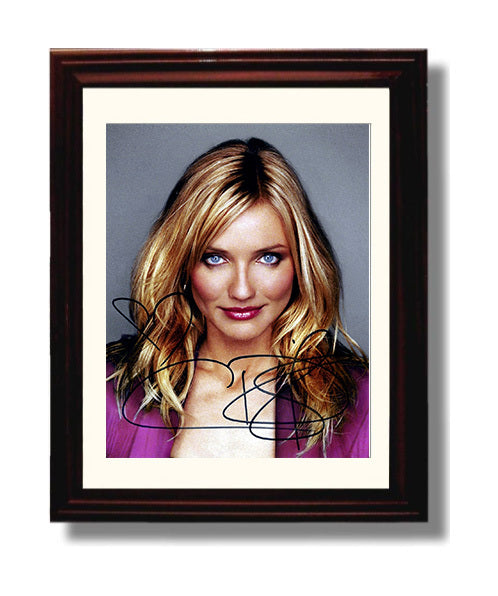 Cameron Diaz - Hollywood Actress Blonde Studio Glamour movie wall art 8x10 Beveled Frame