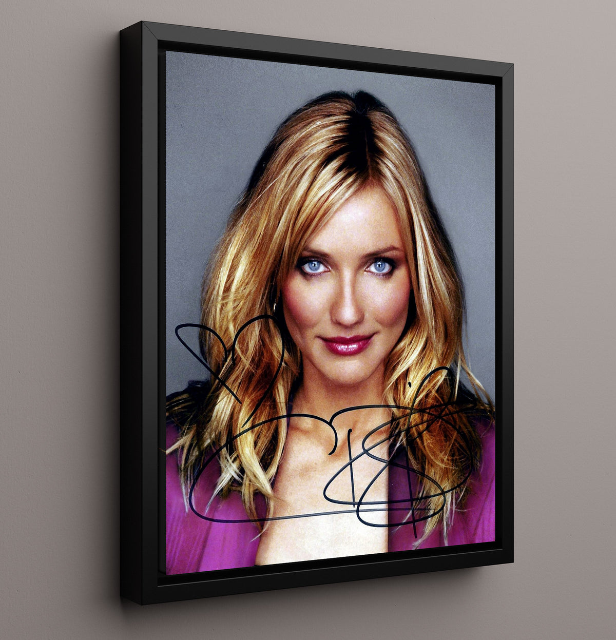 Cameron Diaz - Hollywood Actress Blonde Studio Glamour movie wall art 16x20 Framed Canvas