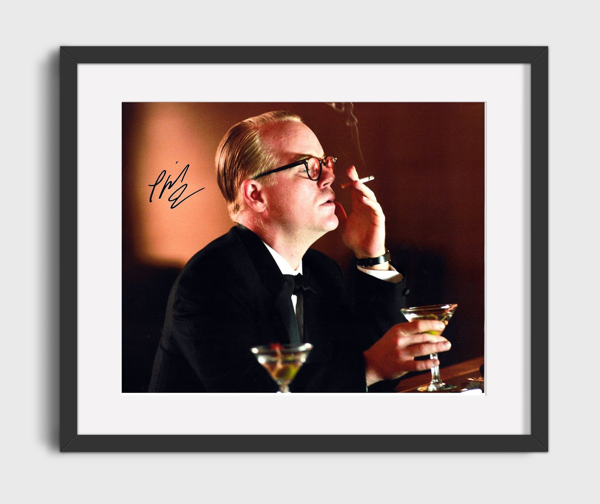 Capote - Hoffman - Capote - Ice Cold Focus Vintage Movie Wall Art - 16x20 Gallery Frame movie decor