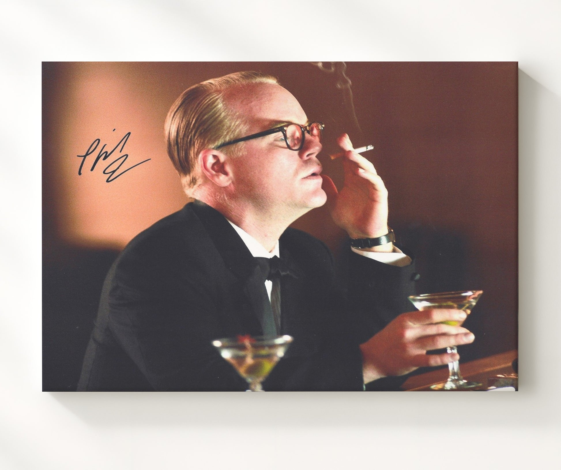 Capote - Hoffman - Capote - Ice Cold Focus Vintage Movie Wall Art - 20x24 Canvas movie decor